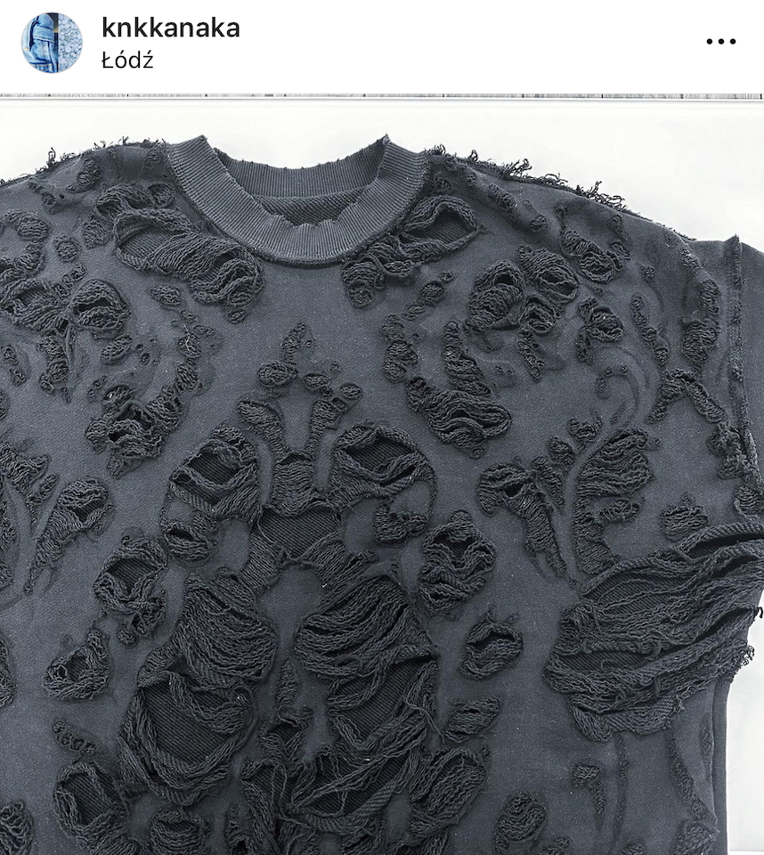 Podniszczenie koszulek wg. projektu