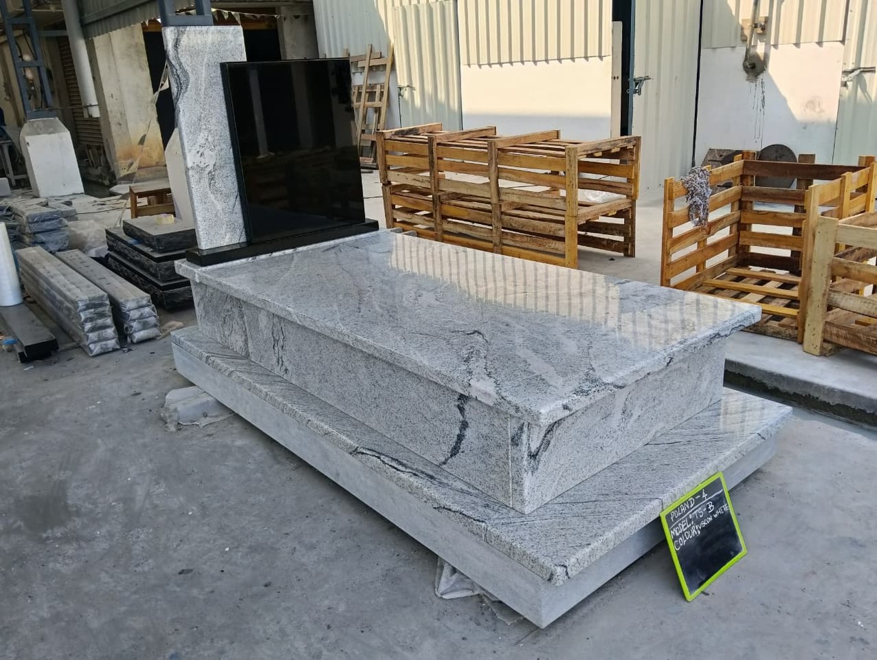 Viscon White Granite Gravestones