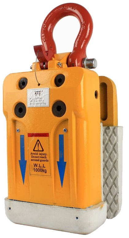 Chwytak samozaciskowy ALIGATOR to automatyczny chwytak do płyt przeznaczony do przenoszenia lub ustawiania paneli.